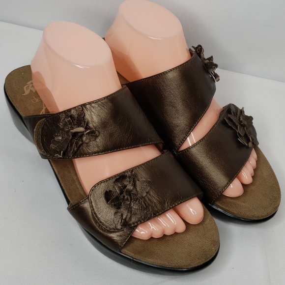 Dansko Shoes - Dansko Size 40 Donna Metallic Mules Sandals